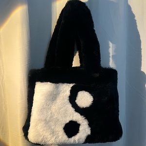 Y2K Fuzzy Yin Yang Bag / Tote
